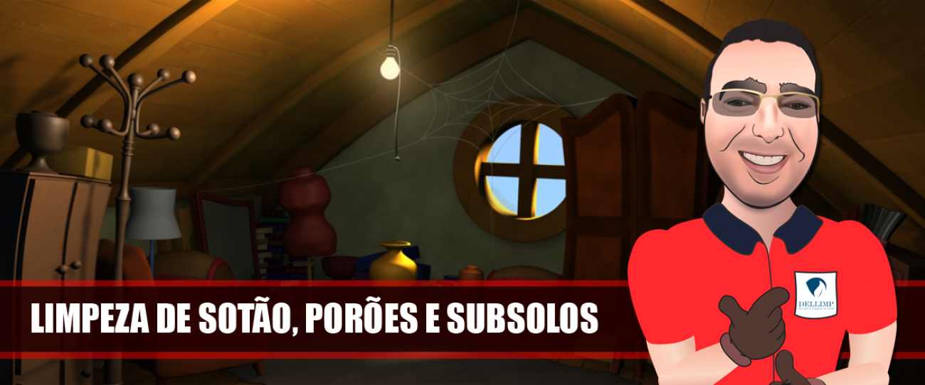 Limpeza de S&oacute;t&atilde;o, Por&otilde;es e Subsolo